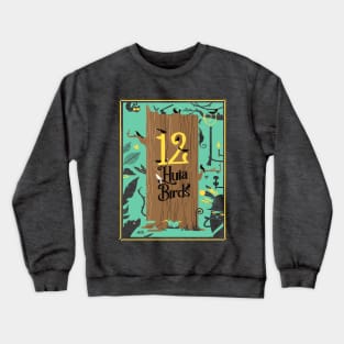 12 Huia Birds Crewneck Sweatshirt
